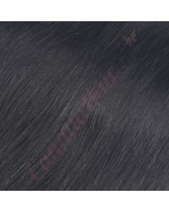 22 inch Topper with Bangs for Part Area, Remy Hair Jet Black #1 85g (PRE-ORDER, SHIPS IN 4 TO 6 WEEKS)