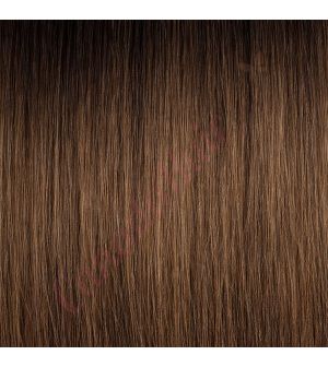 14 inch Clip-Ins European Hair Dark Brown to Chestnut Brown #04T6 125g(PRE-ORDER, SHIPS IN 4 TO 6 WEEKS)