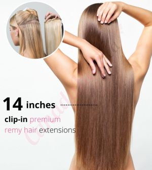 14 Inch Clip-ins Remy Hair