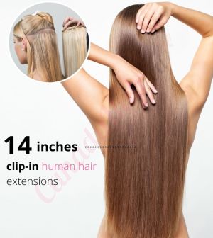 14 Inch Clip-ins Human Hair