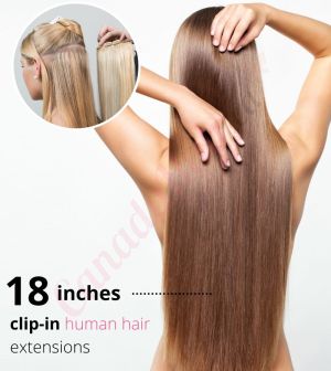 18 Inch Clip-ins Human Hair