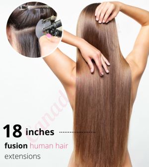 18 Inch Fusion Human Hair