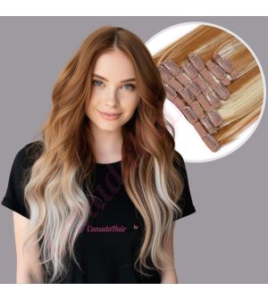 Auburn & Blonde Clip-ins Synthetic Hair [FINAL SALE]