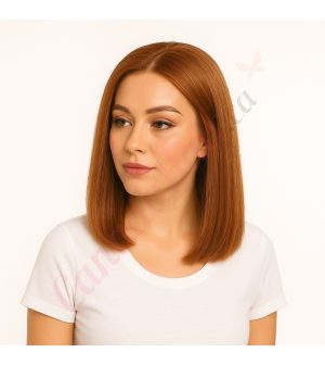 Bella - Short Brunette Remy Human Hair Wig 14 Inches Bob Wig 