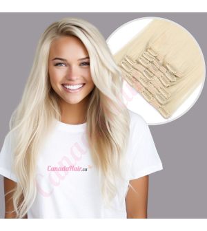 Blonde #60 Clip-ins Synthetic Hair [FINAL SALE]