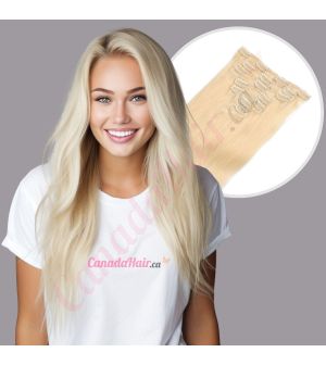 Bleach Blonde #613 Clip-ins Synthetic Hair [FINAL SALE]