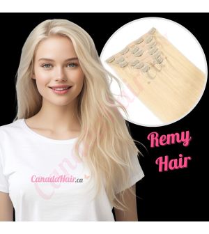 Blonde #60 Clip-ins Remy Hair
