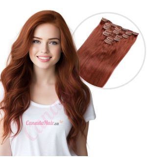 Hair extensions auburn red outlet