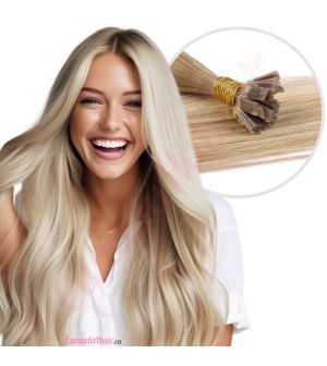 Dark Blonde Balayage Fusion Human Hair