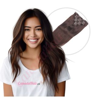 Dark Brown #2 Clip-ins Human Hair