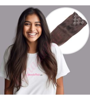 Dark Brown #2 Clip-ins Synthetic Hair [FINAL SALE]