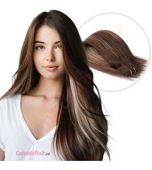 Dark Brown & Blonde Balayage Sew-ins Human Hair