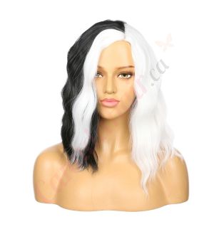 DM2031056-v4 Split Dye Short Synthetic Hair Wig  [FINAL SALE]