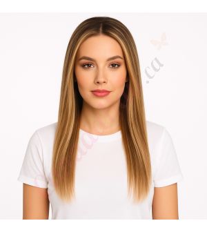 Emma - Long Highlighted Blonde Remy Human Hair Wig 18 Inches