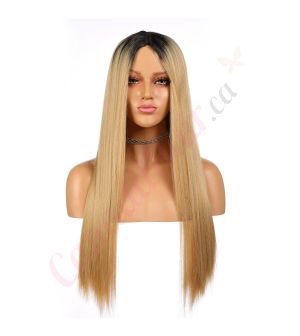 FU190302668 - Long Ombre Blonde Synthetic Hair Wig [Final Sale]