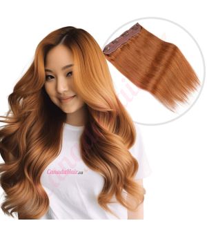 Ginger #30 Invisible Wire Human Hair