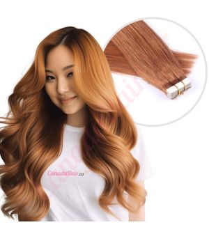 Ginger #30 Tape-ins Human Hair
