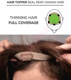Hair Topper for Full Coverage (Size: 6.5