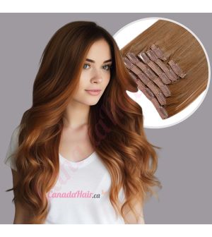 Honey Brown #12 Clip-ins Synthetic Hair [FINAL SALE]