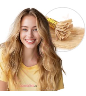 Honey Brown & Ash Blonde #12/24 Fusion Human Hair