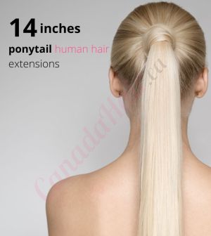14 Inch Ponytail Human Hair