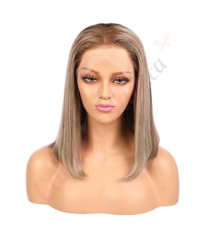 22 6T6 18 Long Color 6T6 18 Remy Human Hair Wig 22 inches Brown Ash Blonde Canada Hair