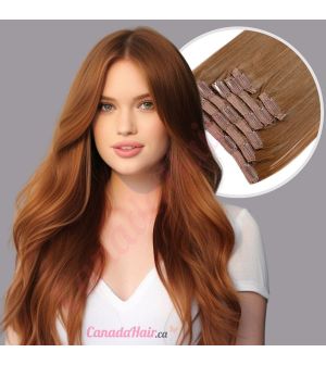 Light Brown #8 Clip-ins Synthetic Hair [FINAL SALE]