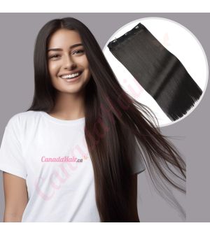 Black/Brown #1b Invisible Wire Extensions - Synthetic Hair [FINAL SALE]