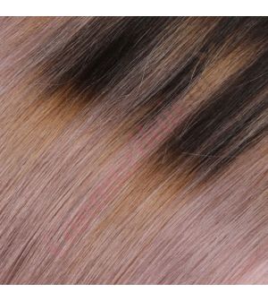 14 inch Wavy Clip-ins Remy Human Hair Ombre Pastel 85g