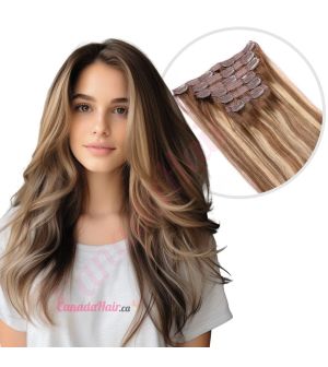 Ombre Balayage Clip-ins Human Hair