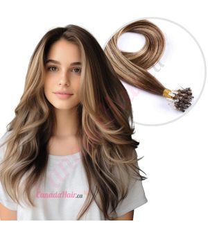 Ombre Balayage Micro-loops Human Hair