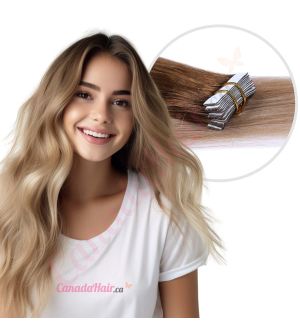 Ombre Blonde Tape-ins Human Hair