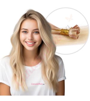 Ombre Light Blonde Fusion Human Hair
