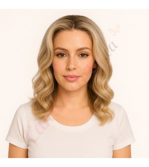 Penelope - Short Ombre Blonde Remy Human Hair Wig 14 Inches Bob Wig