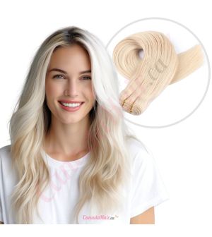 Platinum Blonde Sew-ins Human Hair