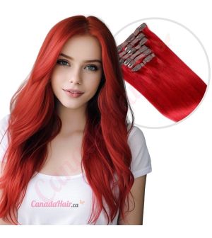 Red Clip-ins Human Hair