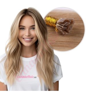 Sandy Blonde Fusion Human Hair