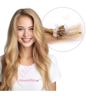 Strawberry Blonde #27 Micro-loops Human Hair