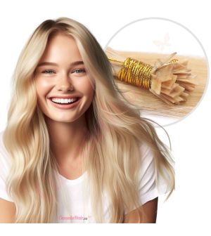 Strawberry Blonde & Bleach Blonde #27/613 Fusion Human Hair