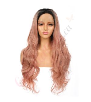 G170731526-v2 - Long Pink Synthetic Hair Wig [FINAL SALE]