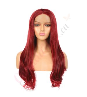 G1904785B-v2 - Long Red Synthetic Hair Wig  [FINAL SALE]