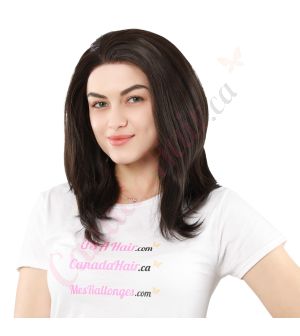 B1707309-v4 - Short Black Synthetic Hair Wig  [FINAL SALE]