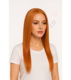 Abigail #2 - Long Redhead Remy Human Hair Wig 18 Inches 