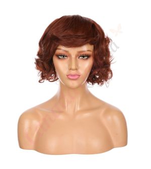 DM1707475-v4 - Short Auburn Synthetic Hair Wig  [FINAL SALE]