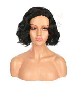 DM1707477-v4 - Short Black Synthetic Hair Wig  [FINAL SALE]