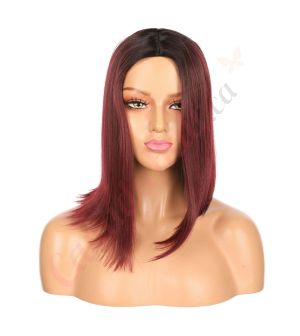 DM1810677-v4 - Short Dark Red Synthetic Hair Wig  [FINAL SALE]