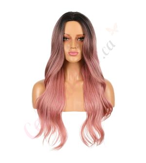DM2031326-v4 - Long Pastel Pink Ombre Synthetic Hair Wig  [FINAL SALE]