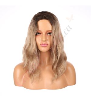 DM2031327-v4 - Short Golden Blonde Synthetic Hair Wig [FINAL SALE]