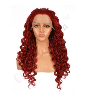 G1611002C-v3 - Long Red Synthetic Hair Wig  [FINAL SALE]