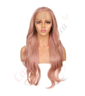 G161117326-v4 - Long Pastel Pink Synthetic Hair Wig [FINAL SALE]
